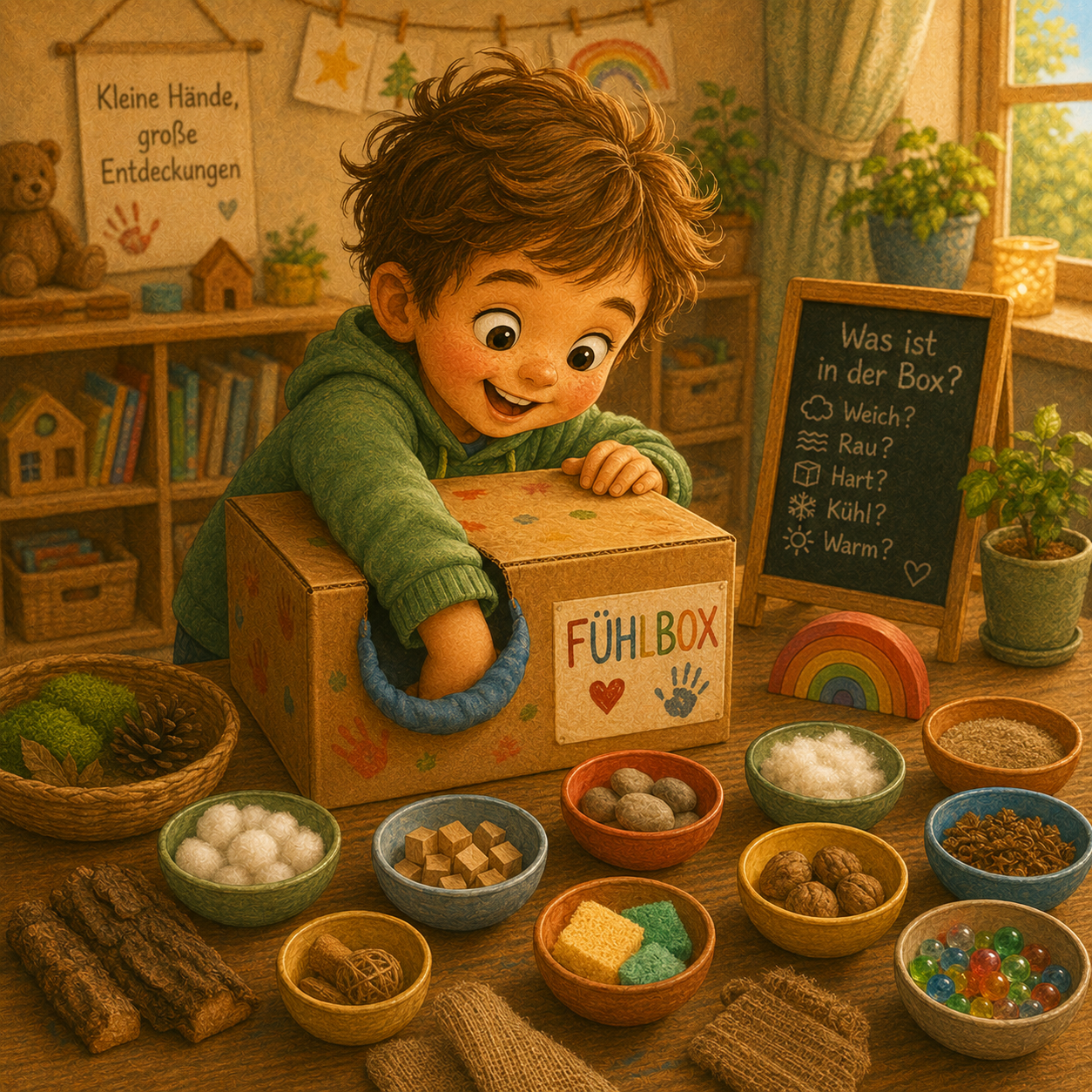 ✋ Fühlbox selber machen – Tastsinn & Feinmotorik spielerisch fördern
