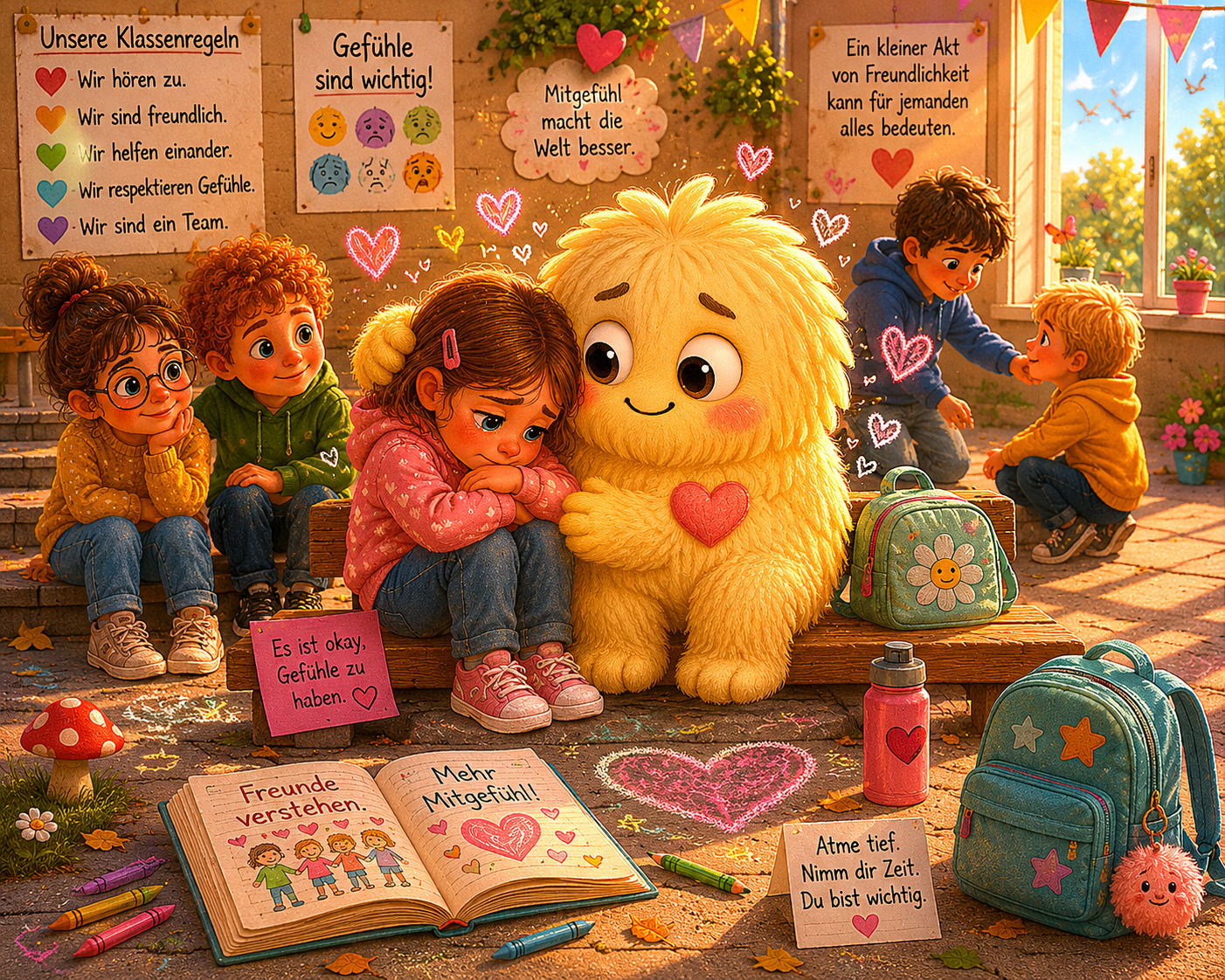 💛 Flauschi in der Schule – Wenn Gefühle anderer plötzlich die eigenen werden 💛 Flauschi in der Schule – Wenn Gefühle anderer plötzlich die eigenen werden